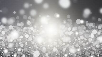 Poster - Silver Bokeh Background with Soft Light Effects for Elegant Design, Photography, and Creative Projects with a Dreamy Atmosphere