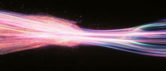 Leinwandbilder - Bright glowing sparks texture with space for text on a black background