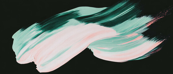 Poster - Brushstrokes with layered effect on textured surface against a black background for artistic flair