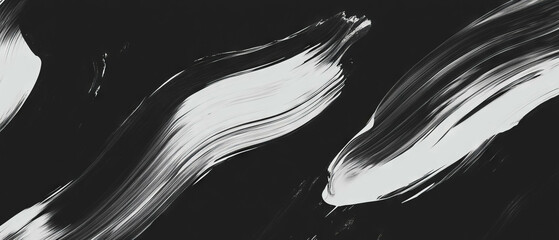 Poster - Dynamic brushstroke texture overlay on black background for artistic designs