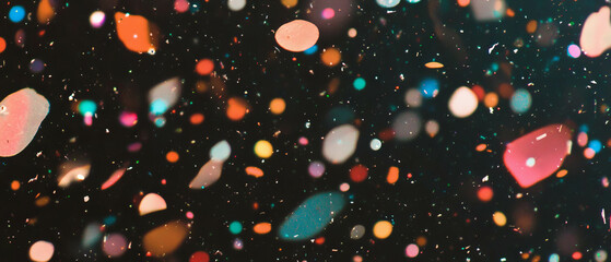 Poster - Colorful confetti overlay texture for vibrant backgrounds and celebration designs