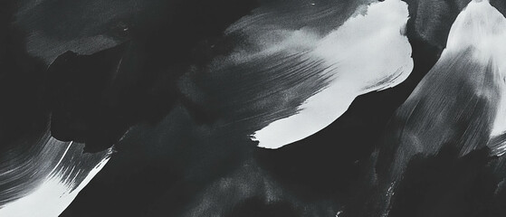 Poster - Bright watercolor accents contrast beautifully against a dark textured background