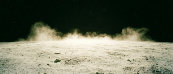 Aufkleber - Detailed dust texture on a dark background with space for text and surface details