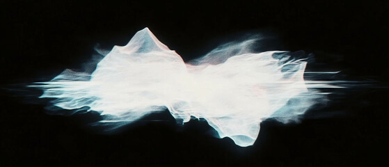 Aufkleber - Exploration of distorted textures and glitch effects on a black background
