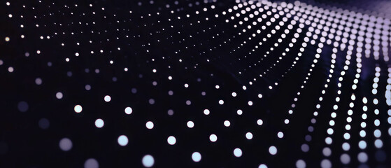 Poster - Elegant dot texture overlay creating structured lines on a dark background