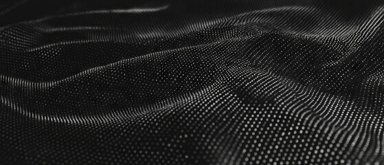 Poster - Dot texture overlay with noise effect creating vintage static appearance on black background