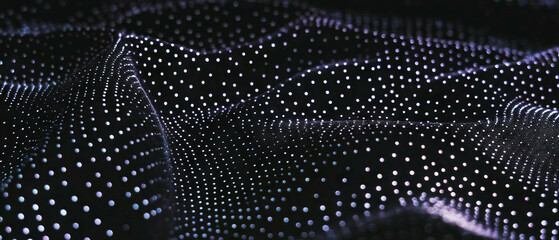 Aufkleber - Textured black background featuring delicate small white dots creating a subtle pattern