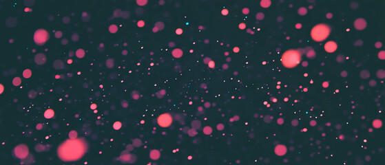 Poster - Colorful dot texture overlay creating a unique visual and tactile experience on a black background