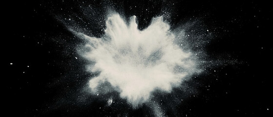 Poster - Textured dust and scratches overlay on a clear central area against a black background
