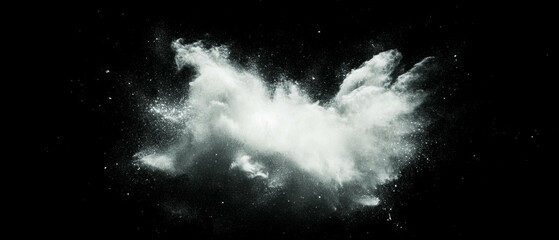 Poster - Enhanced dust overlay with detailed texture and clear central area against black background