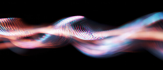 Poster - Dynamic motion of fast-moving dancing sparks against a dark backdrop creating vibrant trails