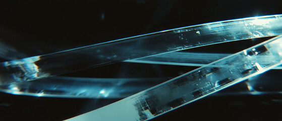 Aufkleber - Coarse grain film overlay texture on black background for artistic design purposes