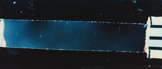 Poster - Film overlay texture featuring coarse grain against a black background for creative design