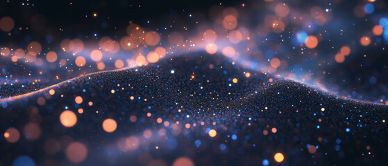 Poster - Fractal Texture with Blurred Background and Vivid Depth of Field Effects