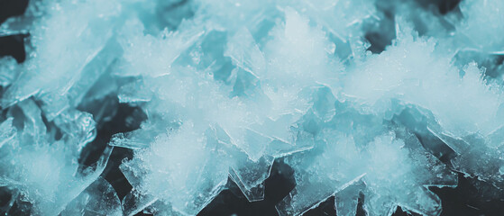 Poster - Fractal overlay featuring icy colors and a frozen effect against a dark background