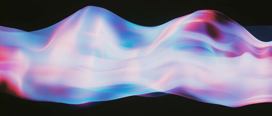 Aufkleber - Fractal overlay texture with smooth transitions and gradient colors on black background