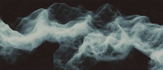 Poster - Fractal overlay texture with dynamic zoom and movement against a black background