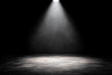 Poster - Clean White Spotlight Effect on Transparent Background for Versatile Use
