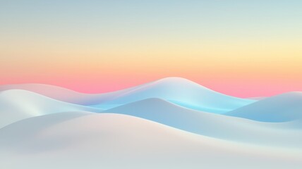 Poster - Dreamy Soft Light Gradient with Creamy Tones in Blurred Abstract Landscape  (85 characters)