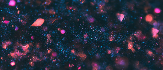 Poster - Glittering overlay texture with dark particles on a high-contrast background