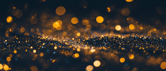 Poster - Captivating glitter texture overlays with contrasting dark particles on a luminous background