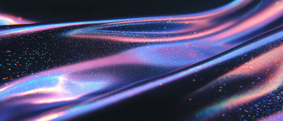 Poster - Glitter overlay texture with smooth gradient effect on a black background for creative designs