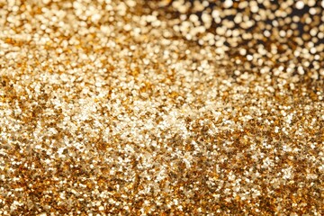 Poster - Glowing Golden Particles on a Transparent Background for Creative Use