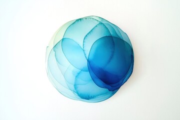 Poster - Delicate Watercolor Background in Soft Pastel Blue Tones for Artistic Projects