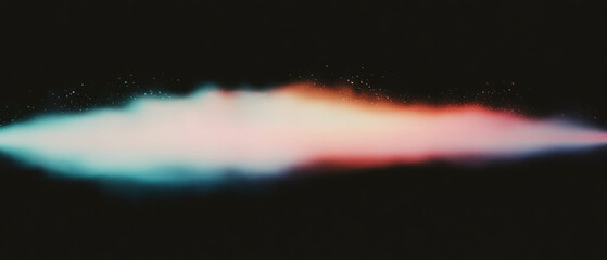Poster - Gradient dust with soft light creating a smooth transition against a black background