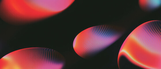 Poster - Dynamic overlay texture showcasing bright highlights against a deep black background