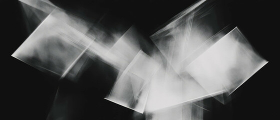 Aufkleber - Bright highlights create dynamic overlay texture on a bold black background enhancing contrast