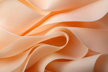 Poster - Soft Pastel Pink and Peach Abstract Gradient Flowing Background Design