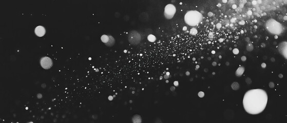Poster - Light overlay texture with central focal point and subtle noise effect on black background