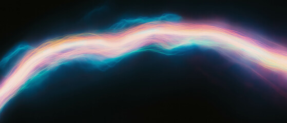 Aufkleber - Vibrant lightning arcs create an energetic design against a dark backdrop