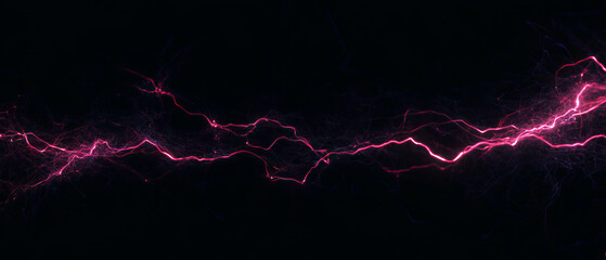 Poster - Intricate lightning overlay texture featuring geometric shapes on a dark background
