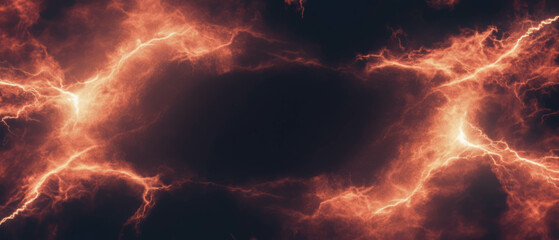 Poster - Captivating lightning frame overlay with dramatic light on a dark background