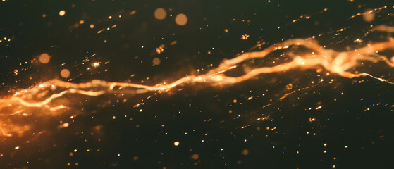 Aufkleber - Overlay texture featuring soft-edged lightning frame with gentle glow on a dark background
