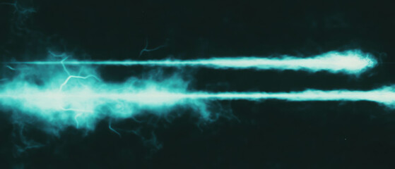 Poster - Dynamic overlay texture showcasing diverse lightning patterns against a black background