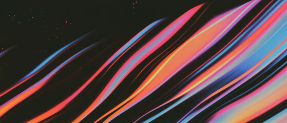 Poster - Dynamic overlay texture featuring energetic diagonal lines on a black background