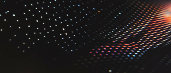 Poster - Overlay texture featuring dotted lines and subtle patterns on a black background