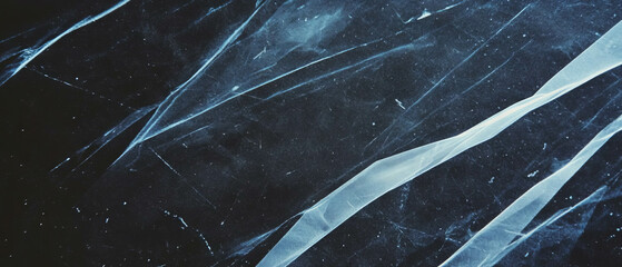Poster - Artistic line texture overlay on a black background creating a natural, organic feel
