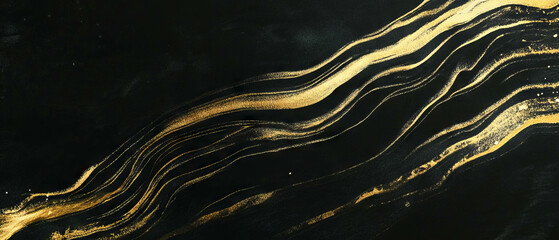 Poster - Abstract line texture overlay creating artistic patterns on a dark background