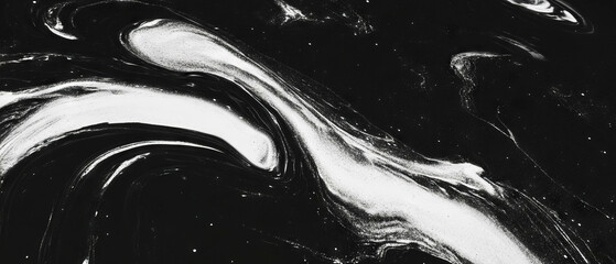 Poster - Intricate spiral lines and swirling patterns create mesmerizing overlays on a black background
