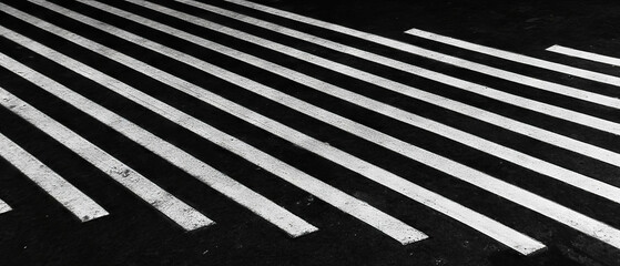Poster - Line texture overlay featuring straight, parallel patterns on a black background