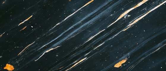 Poster - Overlay texture featuring parallel lines on a deep black background creating a structured look