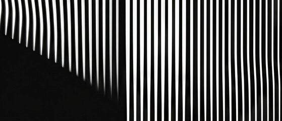 Aufkleber - Strong line texture with vertical patterns on black background creating visual appeal