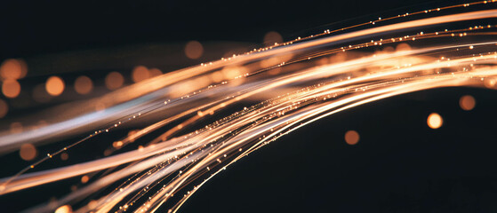 Poster - Incredible long spark trails creating a blaze effect on a dark background for branding purposes