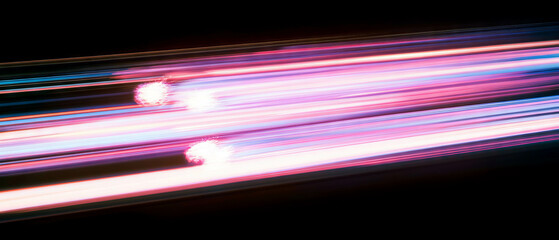 Poster - Long spark trails create dynamic streak effects against a black background