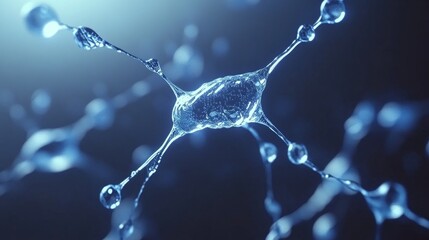 Poster - Abstract Neural Network, Brain Cells, Synapses, Neurology, Neuroscience, Healthcare, Medical