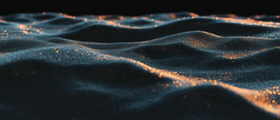 Aufkleber - Overlay texture of partially transparent dust layers with visible depth against a dark background